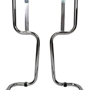 Double Fire Extinguisher Stand Chrome