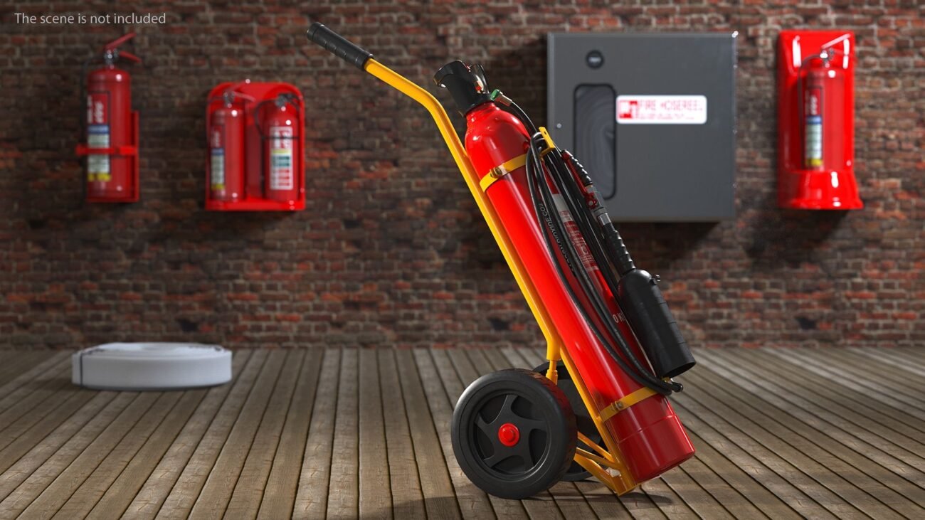10kg CO2 Fire Extinguisher Trolley