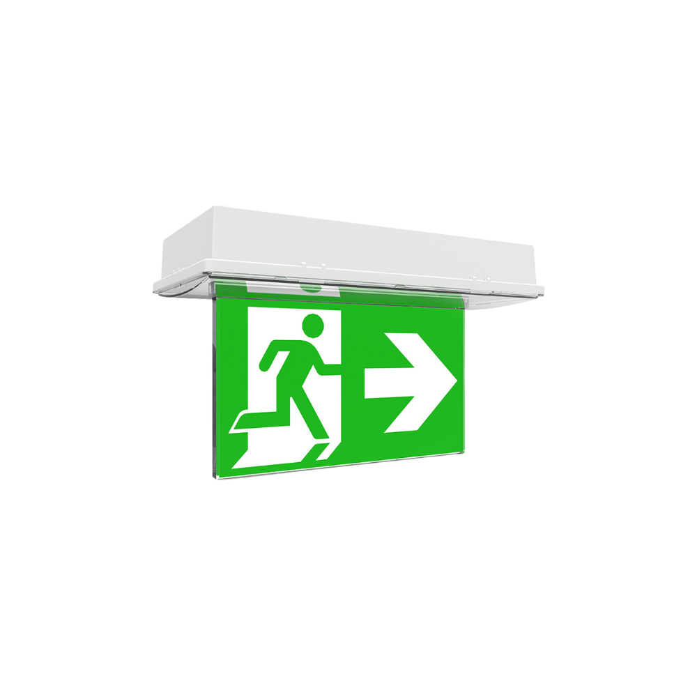 Untitled design (2) CL-6014 Ceiling Mounted LED Exit Sign - Image 1